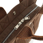 Hermes Her Line Tote PM Mini Canvas Brown Silver — view 6