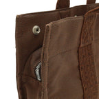 Hermes Her Line Tote PM Mini Canvas Brown Silver — view 5