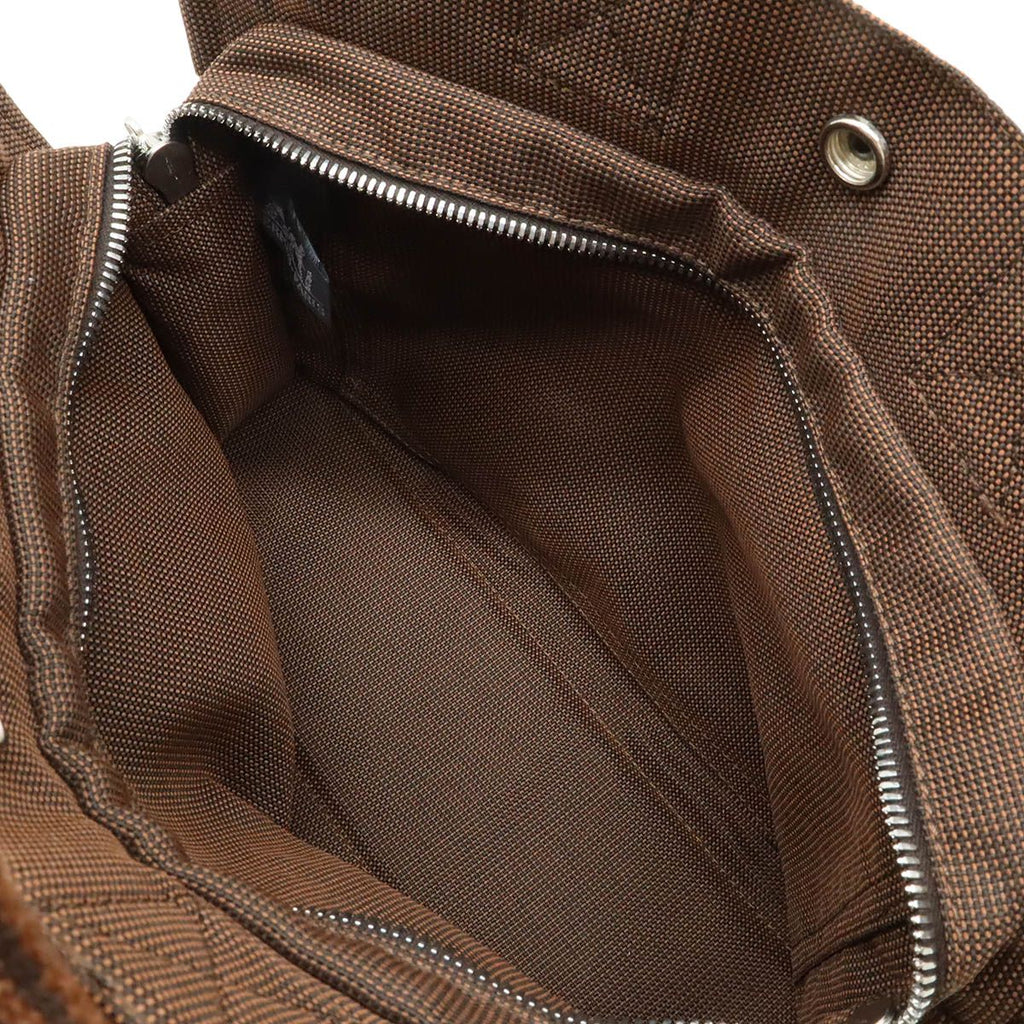 Hermes Her Line Tote PM Mini Canvas Brown Silver — view 7