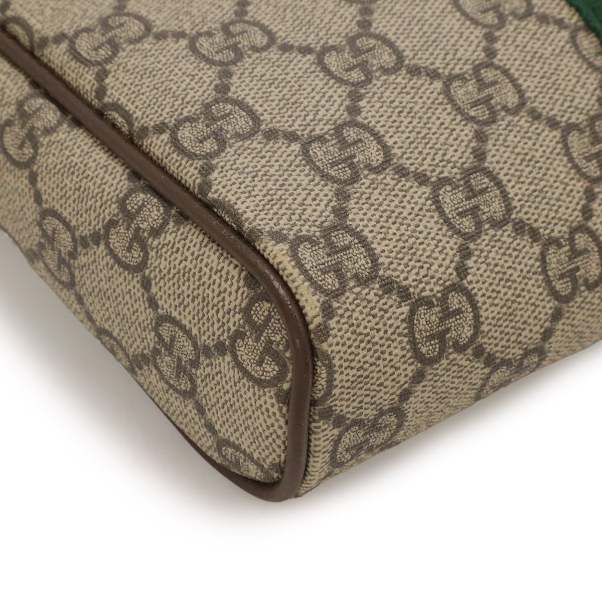 Gucci Ophidia Small Messenger Bag GG Supreme Sherry Line Leather Beige — view 3