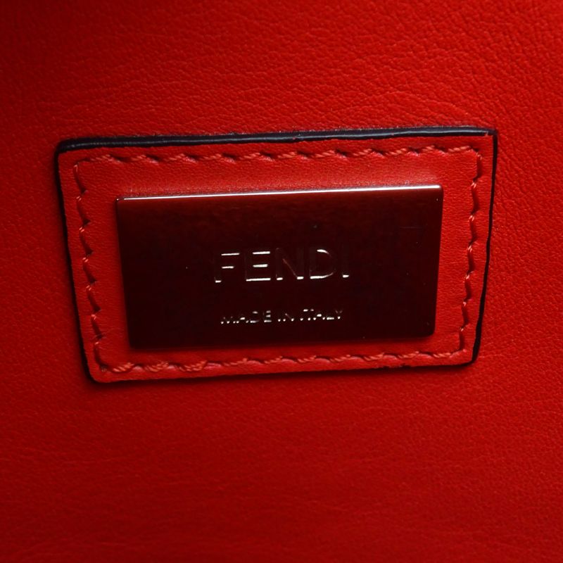 Fendi Handbag Leather Red — view 6