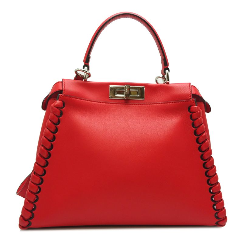 Fendi Handbag Leather Red — view 2