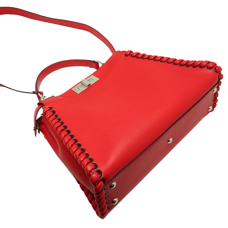 Fendi Handbag Leather Red — view 3