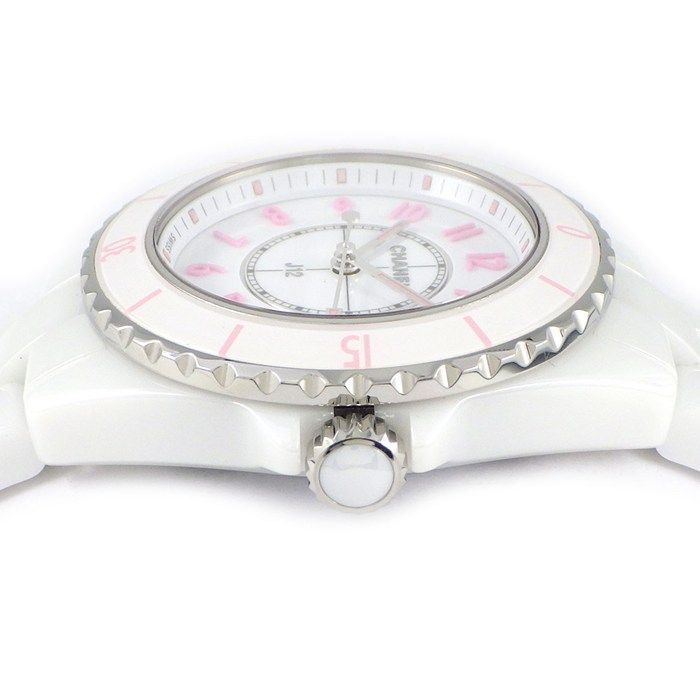 Chanel Watch Pink Blush Limited to White Dial Rotating Bezel — view 2