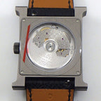 Hermes Watch Back Sketch Square Satin Polished Black Dial — view 4