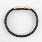 Louis Vuitton Bracelet Clip It Leather Clasp Closure Black — view 4