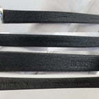 Louis Vuitton Bracelet Clip It Leather Clasp Closure Black — view 9
