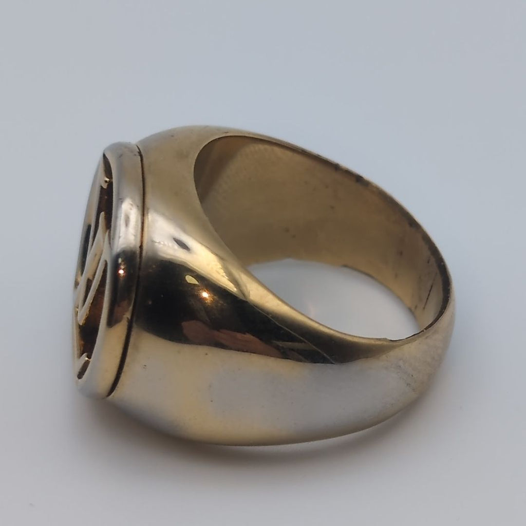 Louis Vuitton Signet Ring LV Logo Gold — view 5