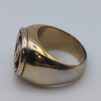 Louis Vuitton Signet Ring LV Logo Gold — view 5