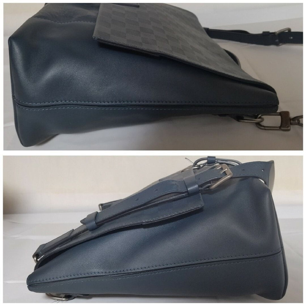 Louis Vuitton Loft Damier Infini Navy Shoulder Bag — view 3