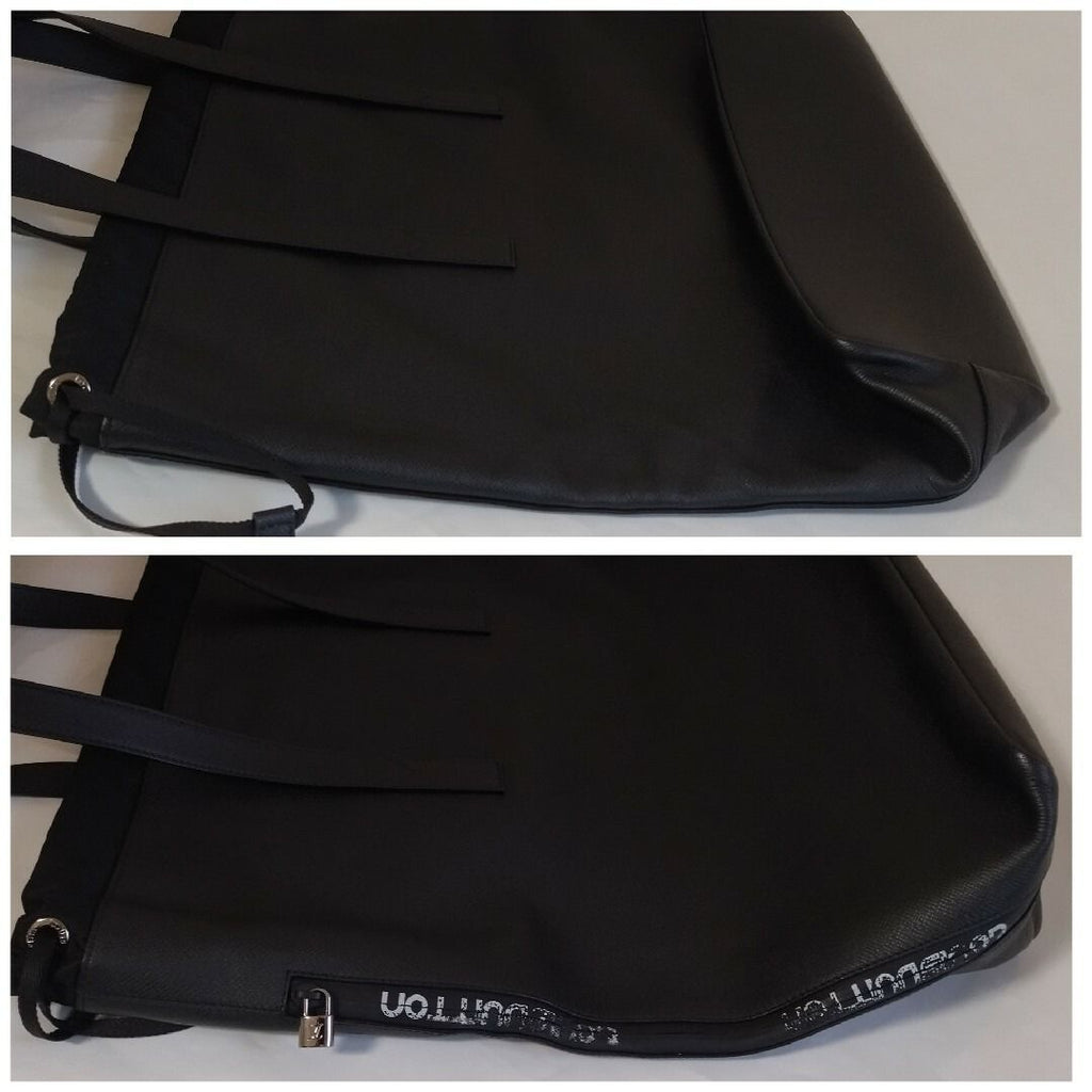 Louis Vuitton Kabalite Taiga Ardoise Black Tote — view 3