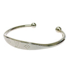 Louis Vuitton Monogram Metal Jonk Bangle L Silver — view 3