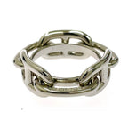 Hermes Metal Chaine D'ancre Scarf Ring Silver — view 5