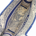 Dior Book Tote Mini Toile de Jouy Navy White Canvas Handbag — view 6