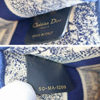 Dior Book Tote Mini Toile de Jouy Navy White Canvas Handbag — view 7