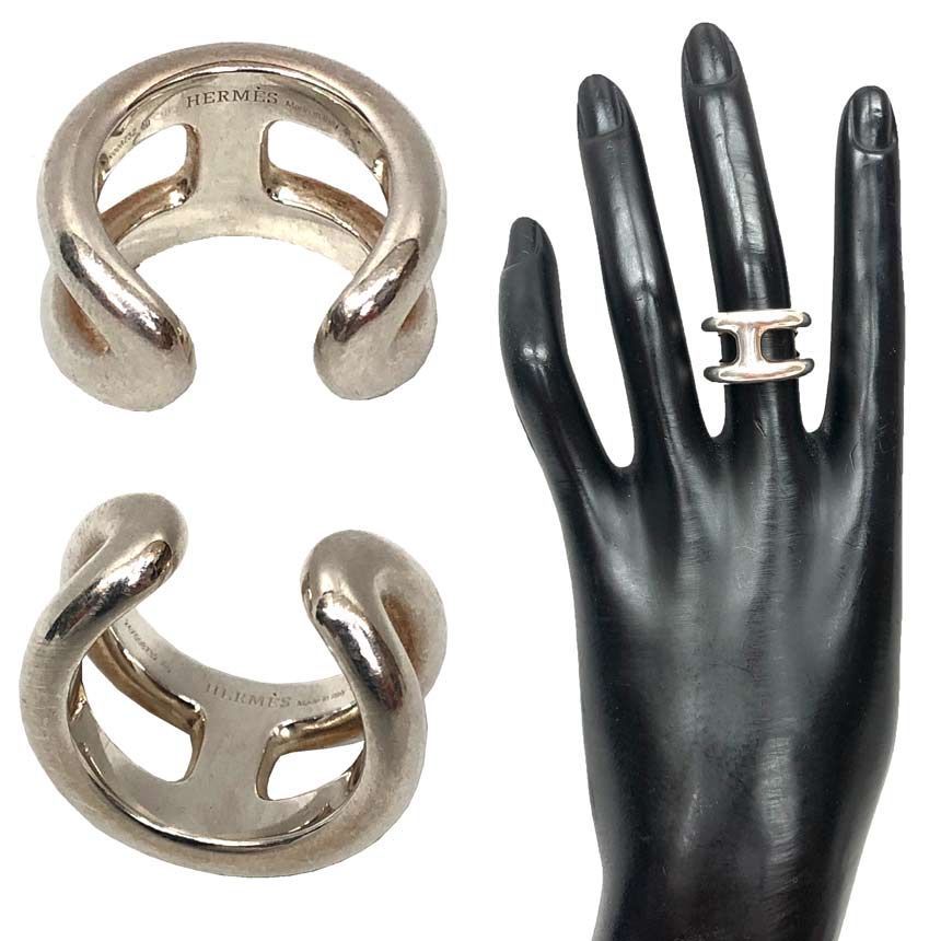 Hermes Ring Osmose PM Silver 48 — view 2