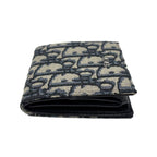 Dior Boxshape Coin Purse White Jacquard Navy Beige Black — view 4