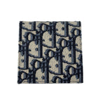 Dior Boxshape Coin Purse White Jacquard Navy Beige Black — view 2