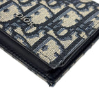 Dior Boxshape Coin Purse White Jacquard Navy Beige Black — view 7