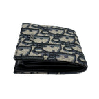 Dior Boxshape Coin Purse White Jacquard Navy Beige Black — view 6