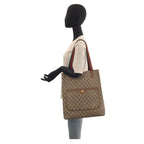 Gucci Vintage Sherry Line GG Supreme Canvas 20 001 Tote Shoulder Bag — view 6