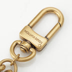 Louis Vuitton Logo Pearl Chain Belt Bag Charm Gold White — view 5