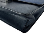 Prada Shoulder Bag Leather Navy — view 9