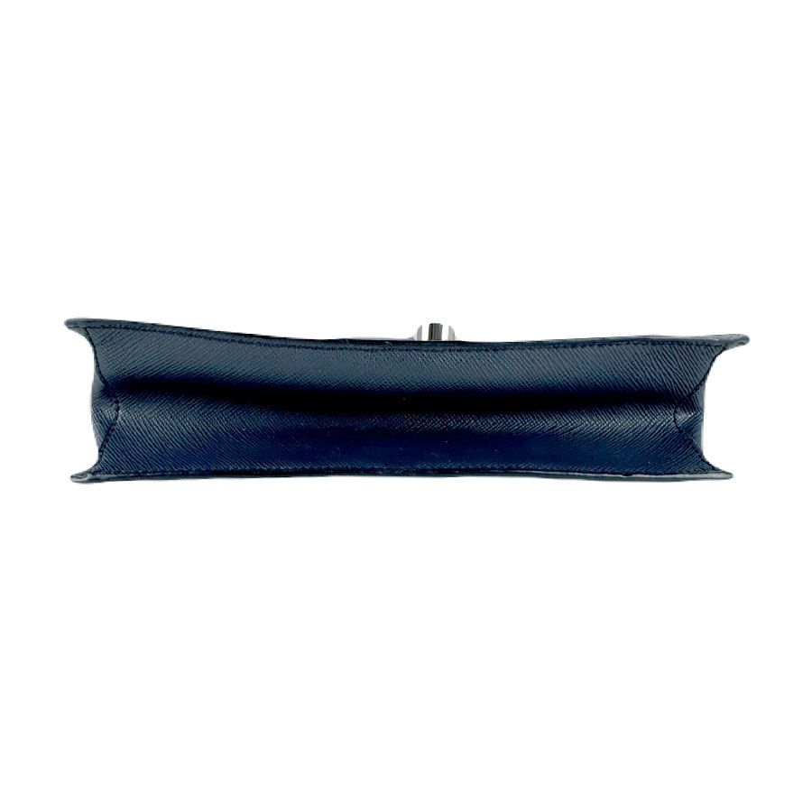 Prada Shoulder Bag Leather Navy — view 4