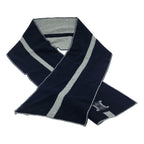 Celine Wool Cashmere Macadam Scarf Navy Silver — view 2