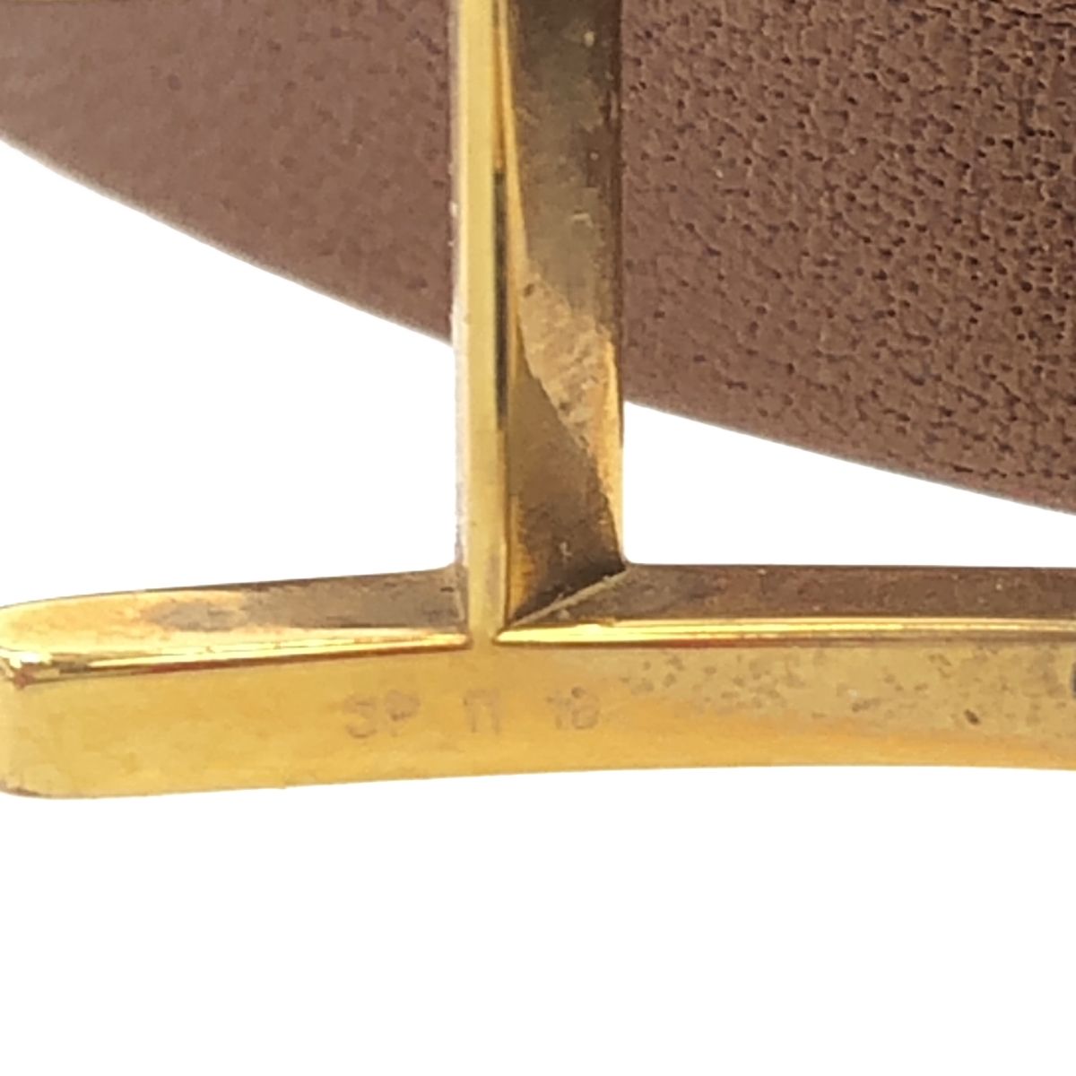 Hermes Behapi Double Tour Leather Bracelet Brown — view 5