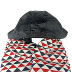 Prada Scarf Nylon Padded Black White Red — view 4