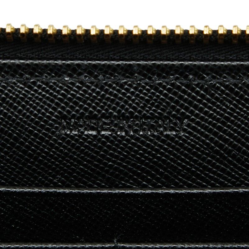 Prada Zip Around Wallet Black — view 9