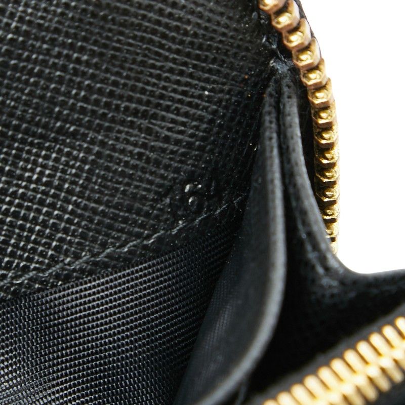 Prada Zip Around Wallet Black — view 8