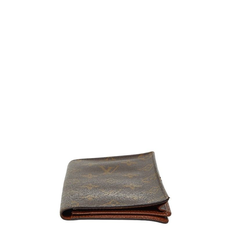 Louis Vuitton Monogram Card Holder Cles Billfold Wallet Brown — view 3