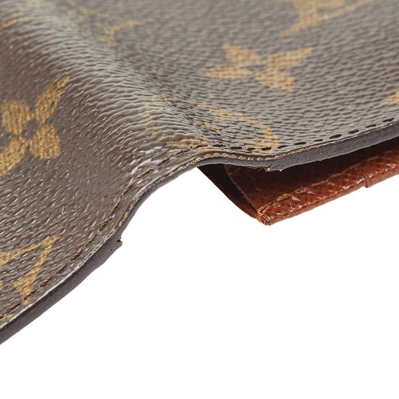 Louis Vuitton Monogram Card Holder Cles Billfold Wallet Brown — view 7