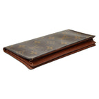 Louis Vuitton Monogram Card Holder Cles Billfold Wallet Brown — view 4