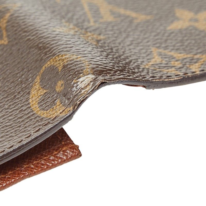 Louis Vuitton Monogram Card Holder Cles Billfold Wallet Brown — view 6