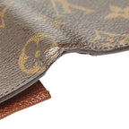 Louis Vuitton Monogram Card Holder Cles Billfold Wallet Brown — view 6