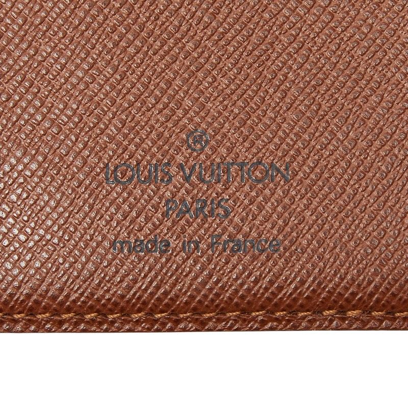 Louis Vuitton Monogram Card Holder Cles Billfold Wallet Brown — view 9
