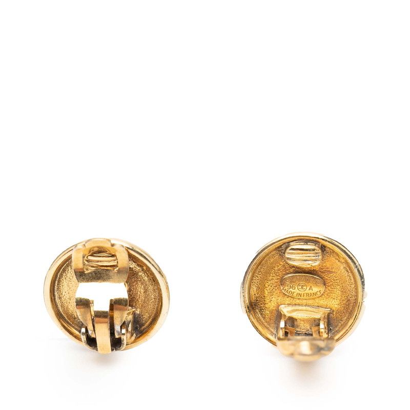 Chanel CC Logo Round Gold Plated — view 4