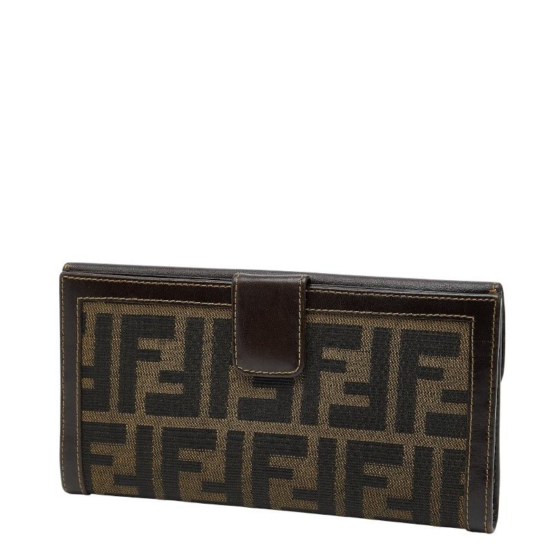 Fendi Zucca 088 Brown Canvas Leather — view 2