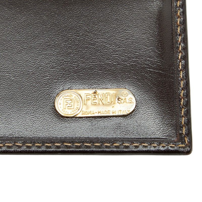 Fendi Zucca 088 Brown Canvas Leather — view 8