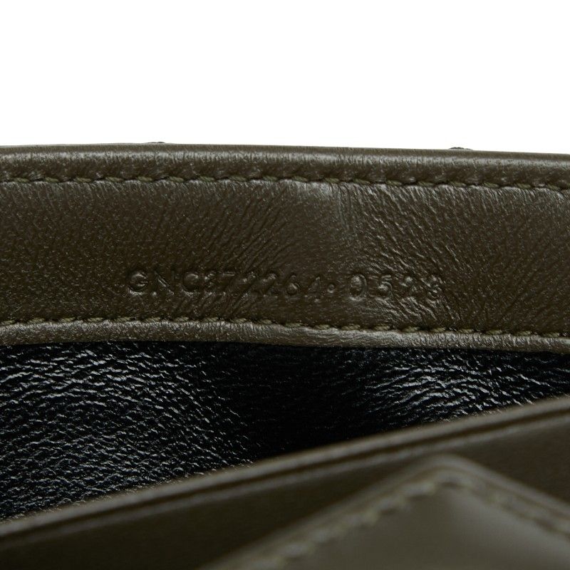 Saint Laurent Cassandra Stitch Khaki Leather — view 8