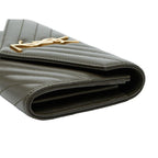 Saint Laurent Cassandra Stitch Khaki Leather — view 4
