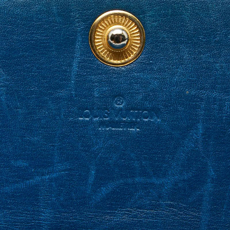 Louis Vuitton Epi Pochette Porte Monet Cles Toledo Blue Leather — view 8