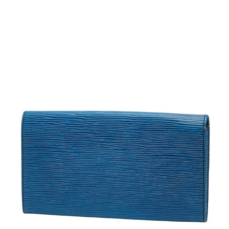 Louis Vuitton Epi Pochette Porte Monet Cles Toledo Blue Leather — view 2