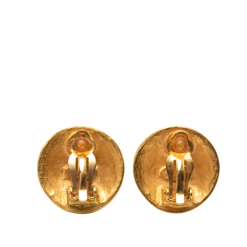 Chanel CC Logo Round Gold Plated — view 2