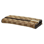 Gucci GG Canvas Chain Wallet Long Beige Brown — view 4
