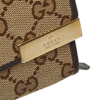 Gucci GG Canvas Chain Wallet Long Beige Brown — view 7