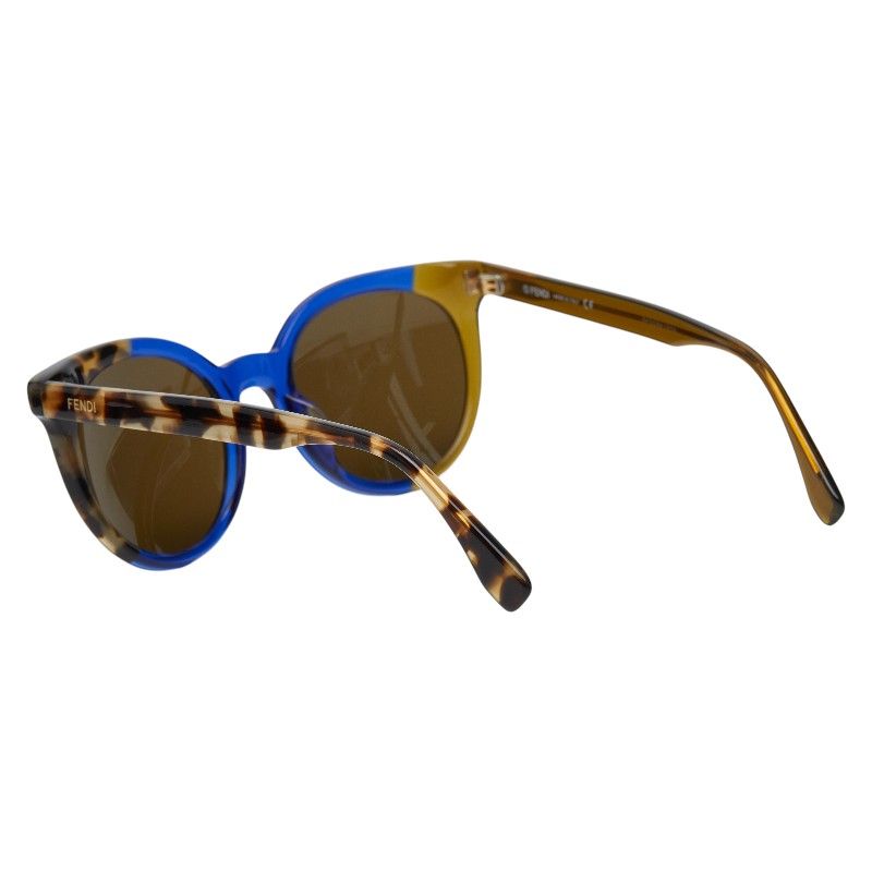 Fendi S Brown Blue Plastic — view 3